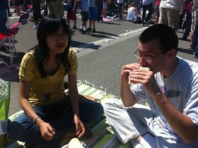 Picnic on the I-90 floating bridge - 10101077212983424.jpg